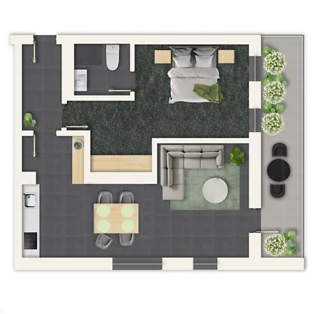 Wildgruen Panorama 1 Apartment Pfronten